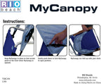 Rio Beach MyCanopy Personal Chair Sun Shade, Navy