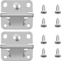 Cooler Stainless Steel Hinge Replacement for Coleman, Camping Coolers Accessories with Screws, Compatible with Ice Chest Stainless Steel Hinges Replacement 5235 5250 5286b 6262 6270 (2 PCS)
