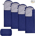 Macarrie 4 Pcs Bulk Sleeping Bags for Homeless Donation Shelter Adults 0 Degree Waterproof Backpack Bags with Compression Sack for Cold Weather Emergency Hiking Camping Warm