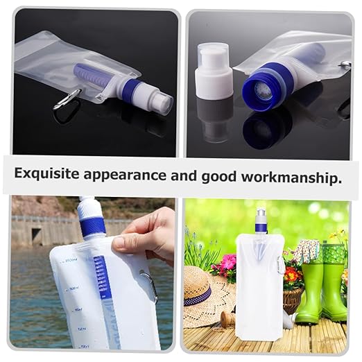 YARNOW 1pc Folding Outdoor Water Filter Bag Portable Water Pouch for Camping Hiking and Climbing Leak Design for Convenient Storage