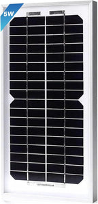 5W-Solar-Battery-Trickle-Charger-Maintainer 12V-Solar-Panel -Charger Waterproof Small Solar Panels for Car, Automotive, Motorcycle, Boat, Marine, RV,Trailer, Truck, etc.
