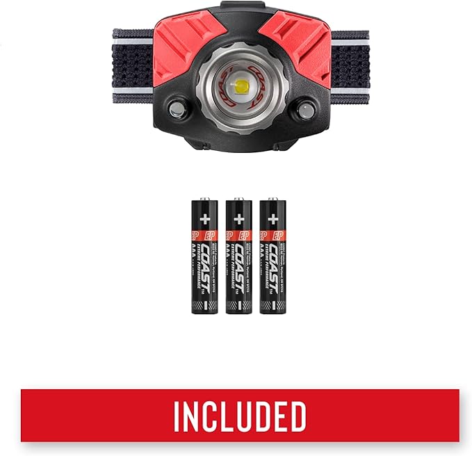 Coast® FL75 700 Lumen Dual Color Twist Focus™ LED Headlamp, Black