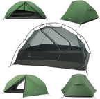ATEPA Voyage 1-2 Person Backpacking Tent, 4 Season Ultralight Camping Tent, 4000mm Waterproof Double Layer Cold Wearther Easy Set Up Tent for Family Camp Hiking Hunting Outdoor Mountaineering Travel