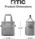 RTIC 20 Can Ultra-Tough Soft Cooler Pro, Insulated, Waterproof, Leak Proof, Portable Floating Bag for Beverage, Drink, Lunch, Outdoor, Beach, Car,Camping, Picnic, Fishing, Boat