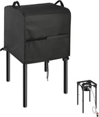 Stove Cover for VIVOHOME Single Burner Propane Gas Stove, 16inch Outdoor Stove Covers Waterproof Heavy Duty for Camping Cooking Stoves-16 L x 16" W x 16" H