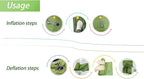 Inflatable Sleeping Pad for Camping | Compact Blow Up Portable Airbed Mattress,Lightweight Backpacking Sleep Mat - for Outdoor Travel Backpacking Hiking Tent Car Truck SUV Women Men