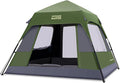 OutdoorMaster Updated Camping Tents, 4/6 Person Camping Tent with Blackout Shelter Technology, Easy Setup in 60 Seconds, Weatherproof Pop Up Tent with Top Rainfly, Instant Cabin Tent