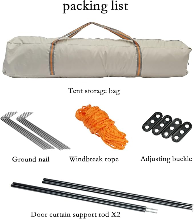 Generic Automatic Pop Up Camping Tents for 4/6/8 Person - Quick and Effortless Set Up Portable Tent with Rain Tarp and Mesh Windows for Family Backpacking