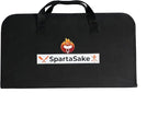 SpartaSake Premium Stainless Steel BBQ Grilling Accessories with Black Handles - Barbecue Gill Accessories Set for Blackstone Griddle - Outdoor Camping Grill Set for BBQ for Dad Men Women (24-Pack)