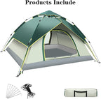 SFKLYU Outdoor Camping Tent 3/4 Person Waterproof Camping Tents Windproof Outdoor Backpacking Tent for Travel Hiking