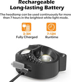 Lsnisni Headlamp Rechargeable 2 Pack, Kids LED Headlamp with Red Light, Head lamp for Adults and Kids with 5 Modes, Waterproof Forehead Flashlight for Camping Outdoor Hiking Running