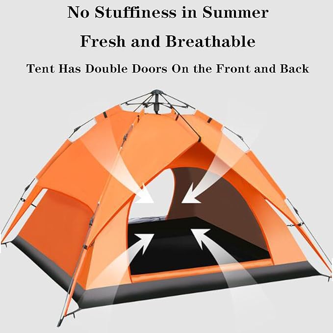 SFKLYU 3/4 Person Camping Tent Lightweight Backpacking Tent Waterproof Lightweight Tent for Outdoor Family Camping, Hiking, Hunting