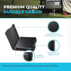 Renogy 100 Watt 12 Volt Portable Solar Panel with Waterproof 20A Charger Controller Foldable 100W Solar Suitcase with Adjustable Kickstand for Power Station, 100W Panel-20A Controller, Black