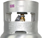 Flame King 5LB Aluminum Propane Tank with Gauge & OPD Valve, Corrosion-Resistant and Rust-Free, Lightweight, Great for Marine Applications, Grills and BBQs, Camping, Fishing, & Outdoor Activities