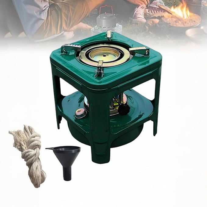 Fogon de petróleo para cuba,kerosene heater，portable kerosene stove 8-wicks, Camping Stove is used for backpacking hiking, picnicking, and adventure，Survival Heating Cooking Small Kerosene Heater
