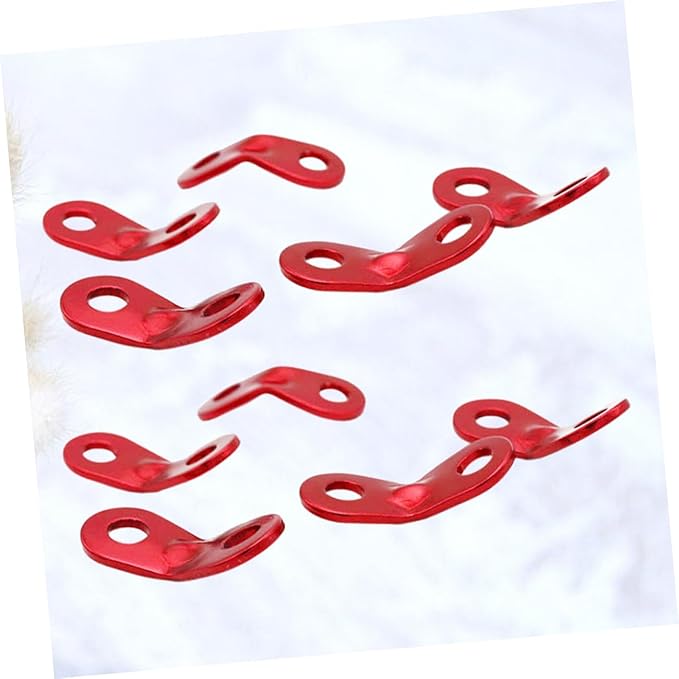 20pcs Tent Wind Rope Buckle Camping Tent Accessories Outdoor Rope Fastener Aluminum Alloy Buckle Easy Adjustment for Camping Hiking Backpacking