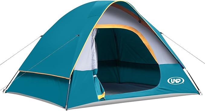 Camping Tent 2-4 Person, Waterproof Windproof Tent with Rainfly Easy Set up-Portable Dome Tents for Camping…