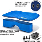 Pittman Outdoors Backseat Bed for Truck - 60" Backseat Air Mattress for Truck, Vans & Large SUV Bed Mattress - Back Seat Bed for Truck Includes Pump, Pillow & Storage Bag - 60" x 35.5"