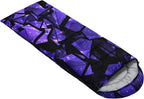 Kids Sleeping Bag for Boys Girls,Basketball Print-Lightweight Warm Portable Outdoor Indoor-Waterproof Cold Weather Resistant Sleeping Bag for Camping Hiking