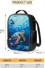 Turtle Backpack for Kids Boys Backpack 3-Piece Set Backpacks with Lunch Box Kids Bookbag for Travel Kindergarten Elementary Middle Mochilas Escolares Para Niños with Wrist Strap Keychain