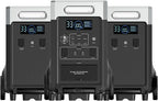 AFERIY 11520Wh Portable Power Station,P310 with 2 Extra Battery,120V 3600W Expandable Capacity LiFePO4 Battery Backup,Solar Generator for Home Use,Outdoor Camping,Power Outage,Camping,RV,Emergencies