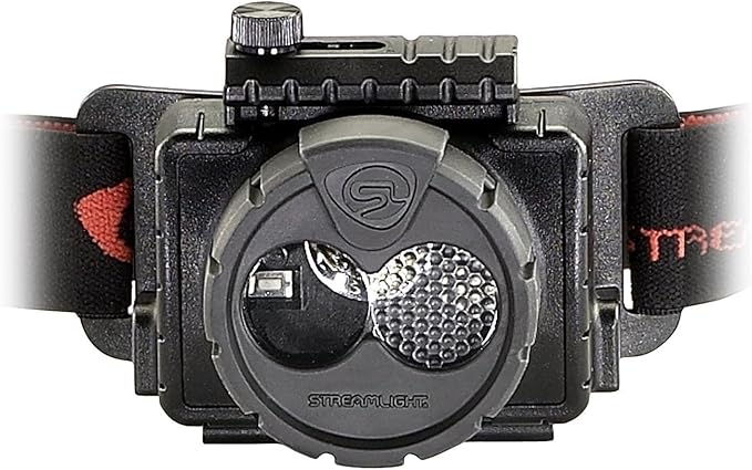 Streamlight 61603 Double Clutch USB 125-Lumen Multi-Fuel LED Headlamp with 120V AC Charging System, Elastic Head Strap, Rubber Hard Hat Strap, and USB Cable, Black