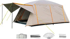 Camping Tent Family Cabin Tents, Large Capacity 2 Room Cabin Tent for Family Outdoor Use, Backpacking, Hiking, Picnics (L)