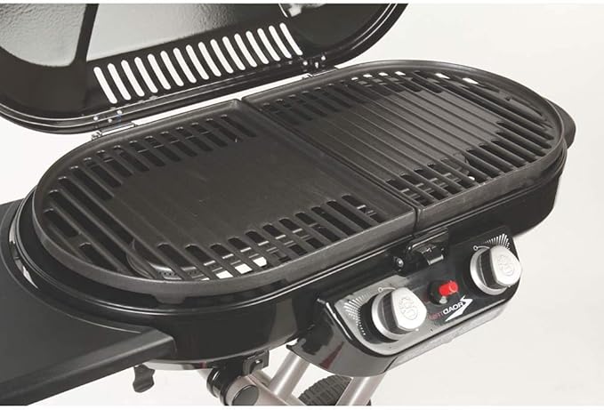 Uniflasy Cast Iron Grill Cooking Grates for Coleman Roadtrip Swaptop Grills LX LXE LXX, 2 Pack