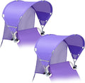 Universal Chair Umbrella Canopy, UPF 50+ Chair Sun Shade Attachment with Adjustable Clamp Fits Most Brands’ Beach, Camping, Lawn, Wheelchair, Tanning, Zero Gravity, Lounge, Fishing Chairs, 2 Pack