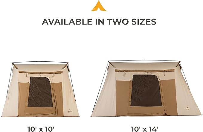Teton Sports Canvas Tents, Tent for Family Camping in All Seasons, The Right Shelter for Your Base Camp, Waterproof