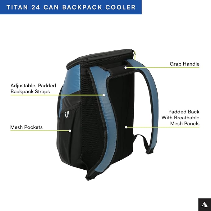 Titan by Arctic Zone Deep Freeze Backpack Cooler 24 Can