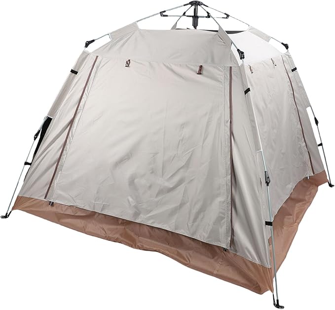Pop Up Camping Tent, Automatic Setup Sun Protection Tent with Removable Rain Fly and Carry Bag, for Family Outdoor Camping Backpacking Hiking