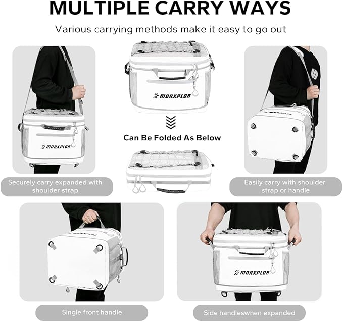 Waterproof PVC Material Paddleboard Cooler Deck Bag,40 cans Sup Deck Cooler Bag,Cooler Bag for Paddleboard,Lunch Box Cooler Insulated Bag,Camping Cooler Bag,Kayak Cooler Bag