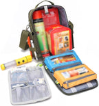 First Aid Bag Empty,Travel Rescue, Responder Storage Survival Trauma Emergency Backpack for Hiking Camping(Red)