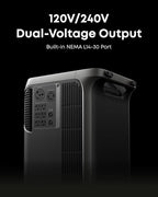 Anker SOLIX F3800 Plus Portable Power Station (2025 NEW) and BP3800 Expansion Battery, 7.68kWh, 3,200W Solar Input, Generators for Home Use, Works with Generator, For Power Outage and Emergencies