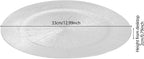 DYRABREST 100 Pcs 13 Inch Charger Plates, Bulk Round Charger Plates Plastic Wedding Dinner Elegant Reusable for Table Setting Wedding Party Event Tabletop Setting Decor (Silver)