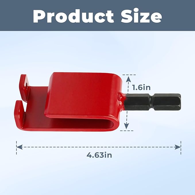 43416 Anchor Install Adapter Compatible with Eskimo Auger,Ice Anchor Drill Adapter for Setting Up Ice Fishing Shelter Tent,Red Ice Fishing Tent Accessories