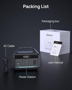 Portable Power Station 500W (Surge 1000W), 299Wh LiFePO4 Power Bank with AC Outlet, 1.2hrs Fast Charging, Solar Generator with 8 Output Ports for Camping, RV Travel, CPAP, Emergency