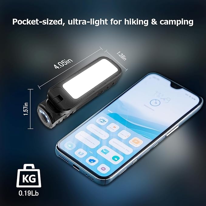 Rechargeable 5000LM Magnetic Work Light,180° Rotate Mechanic Work Light for Car Repair, BBQ,Emergency, Camping, Outdoor & Mechanics Tools