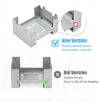 Solid Fuel Tablet Pocket Stove, Backpacking Folding Pocket Stove Outdoor Travel Portable Stove Ultralight Alcohol Camping Stove For Hiking, Camping