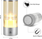 Small Camping Lights,Rechargeable Camping Light,Color Temperature Adjustment Mini Camping Lantern,Portable Camping Lamp with SOS Mode (Silver)