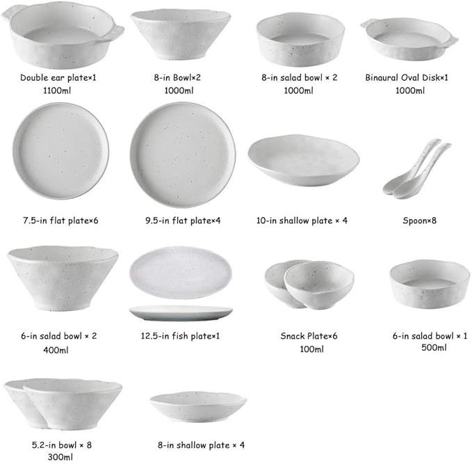 Dinner Plate Tableware Set Plate and Bowl Set Specialty Tableware