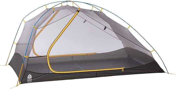 Sierra Designs Meteor Lite Ultralight Shelter, Freestanding Lightweight Backpacking & Camping Tent, 2 Doors, Stargazer Rain Fly, Aluminum Poles (Two or Three Person)