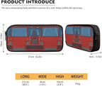 3 Pieces Cartoon Fire Truck Printing Book Bag Set with Large Capacity Lunch Bag and Pencil Box, Bag Set for Travel Picnic Activities Outdoor Festival Gift