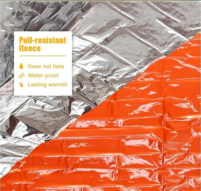 Survival Tent Kit - All-Weather Protection for Camping, Hiking & Survival - Includes Emergency Whistle, Paracord, Blanket, Tube Tent