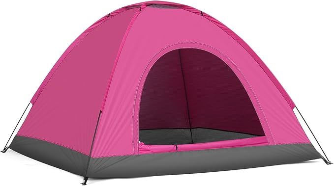 Camping Tent, Waterproof & Windproof Camping Dome Tent Automatic Pop Up Quick Shelter with Portable Carry Bag for Outdoor Hiking