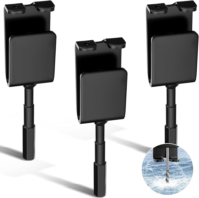 Lounsweer 1 or 3 Pcs Ice Anchor Drill Adapter Power Tool for Ice Fishing Shelter Insert Setting up Shanty Winter Fishing Shelter Tent Insert Sewing Accessories