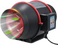 4” Low Noise Inline Blower Can Fan, Portable Ventilator High Velocity Utility Blower, Ventilation Exhaust Fan for Heating Cooling Booster, Grow Tents, Hydroponics (Black 40W)