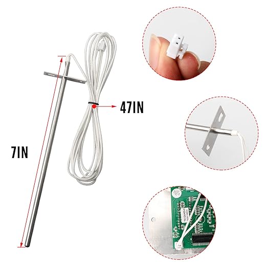 Replacement Parts for Camp Chef Digital Temperature Controller Kit,Compatible with Camp Chef Wood Pellet Grills,with 2 Meat Probe,Temperature Sensor
