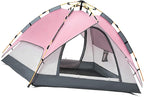 Lightweight Double Layer Camping Tent, Ventilated Design with Storage Bag for Backpacking Hiking 2 Person Portable Tent